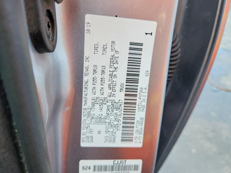 Aukcja sprzedaży 2020 Toyota Tundra, vin: 5TFEY5F18LX259617, numer aukcji: 65803686