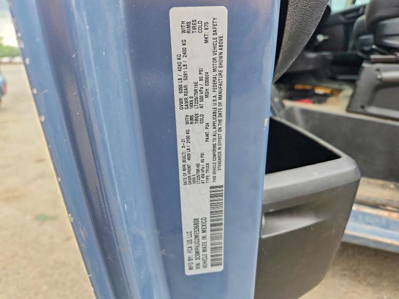 2021 Ram Promaster 3500 მანქანა იყიდება აუქციონზე, vin: 3C6MRVJG2ME536808, აუქციონის ნომერი: 64183736