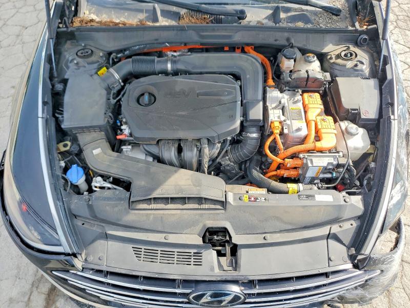 2021 Hyundai Sonata Hybrid მანქანა იყიდება აუქციონზე, vin: KMHL34JJ2MA034150, აუქციონის ნომერი: 63914916