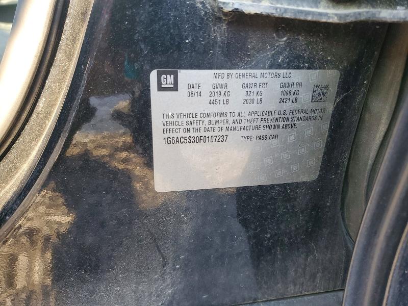 Продажа на аукционе авто 2015 Cadillac Ats, vin: 1G6AC5S30F0107237, номер лота: 66826196