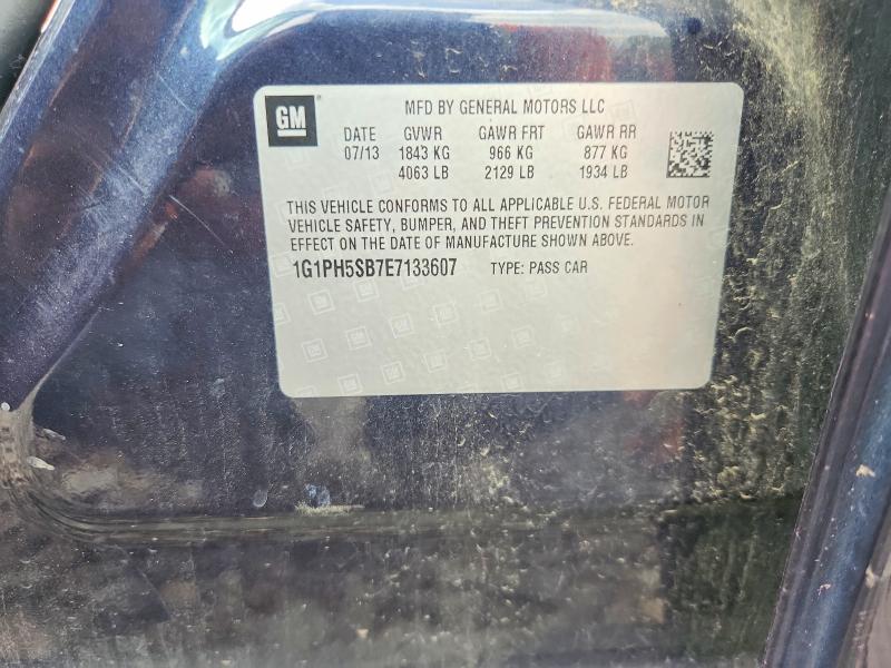 Продаж на аукціоні авто 2014 Chevrolet Cruze, vin: 1G1PH5SB7E7133607, номер лоту: 64404796