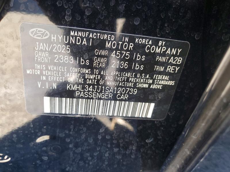 Продаж на аукціоні авто 2025 Hyundai Sonata Hybrid, vin: KMHL34JJ1SA120739, номер лоту: 66573096
