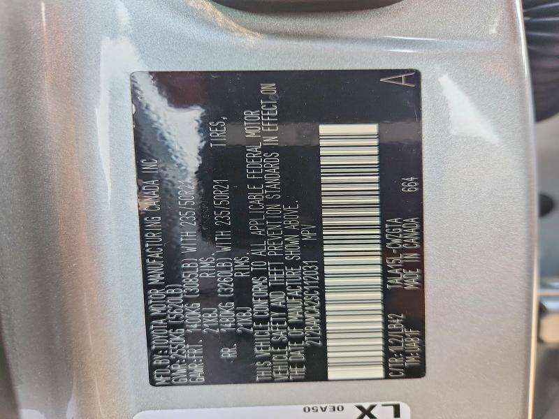 Aukcja sprzedaży 2025 Lexus Rx 350, vin: 2T2BAMCA2SC112031, numer aukcji: 64078306