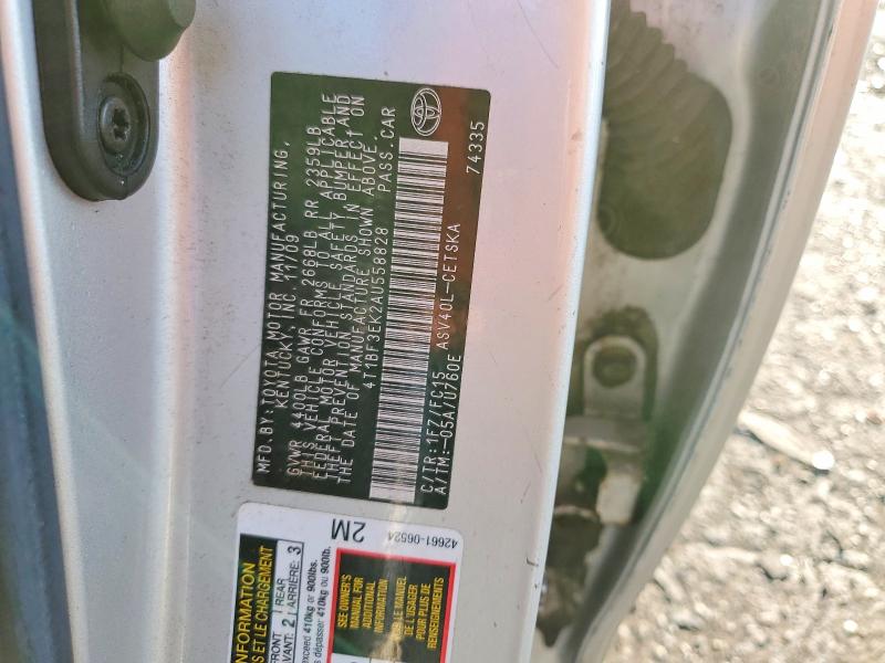 2010 Toyota Camry მანქანა იყიდება აუქციონზე, vin: 4T1BF3EK2AU558828, აუქციონის ნომერი: 63945606