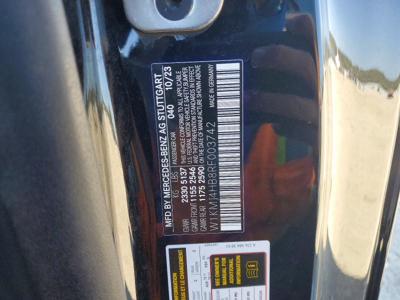 Aukcja sprzedaży 2024 Mercedes-benz Cle, vin: W1KMJ4HB8RF003742, numer aukcji: 65750976