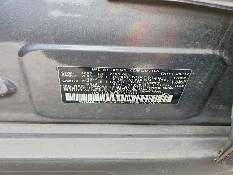 Продажа на аукционе авто 2018 Subaru Outback, vin: 4S4BSANC1J3218357, номер лота: 64758166