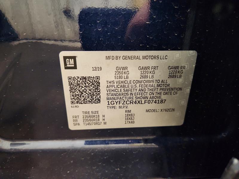 Auction sale of the 2020 Cadillac Xt4, vin: 1GYFZCR4XLF074187, lot number: 66359826