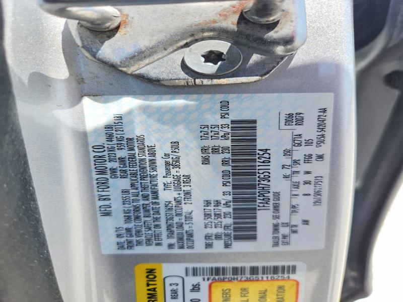 65884256 :رقم المزاد ، 1FA6P0H73G5116254 vin ، 2016 Ford Fusion مزاد بيع