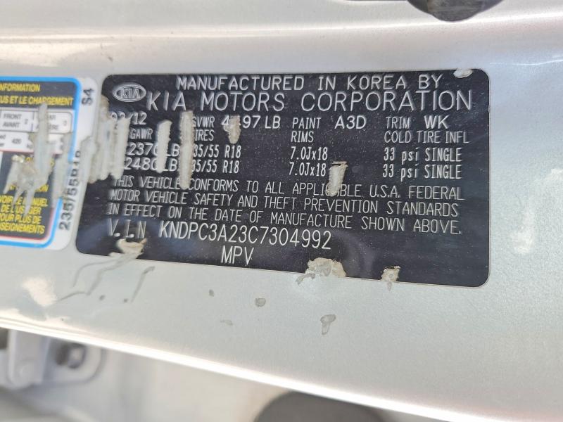 Продаж на аукціоні авто 2012 Kia Sportage, vin: KNDPC3A23C7304992, номер лоту: 57273376