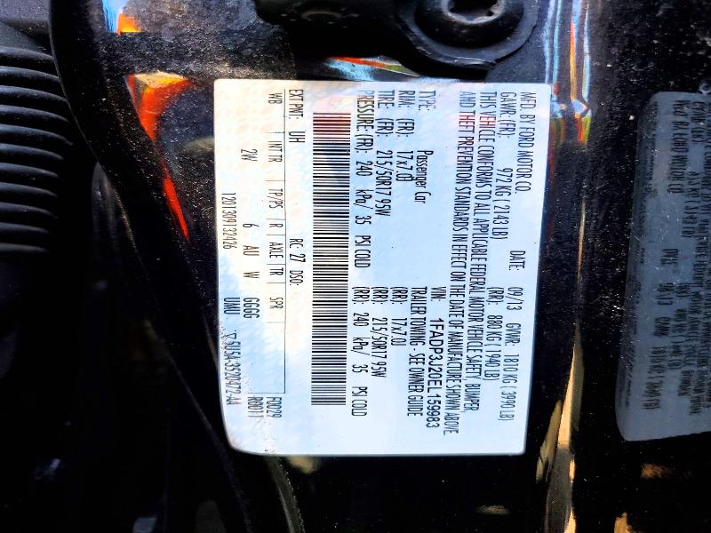 61796586 :رقم المزاد ، 1FADP3J20EL159983 vin ، 2014 Ford Focus مزاد بيع