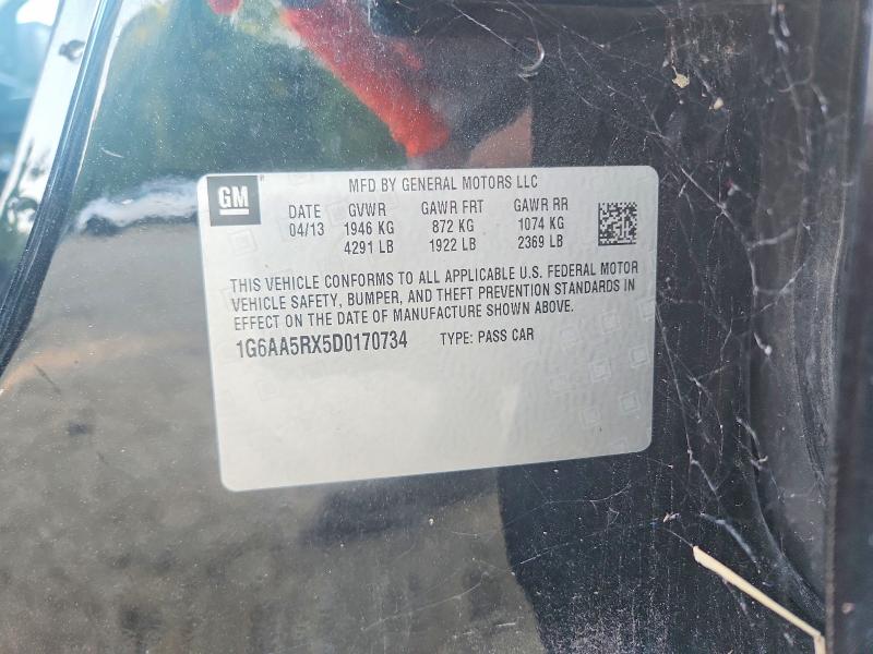 2013 Cadillac Ats მანქანა იყიდება აუქციონზე, vin: 1G6AA5RX5D0170734, აუქციონის ნომერი: 64455576