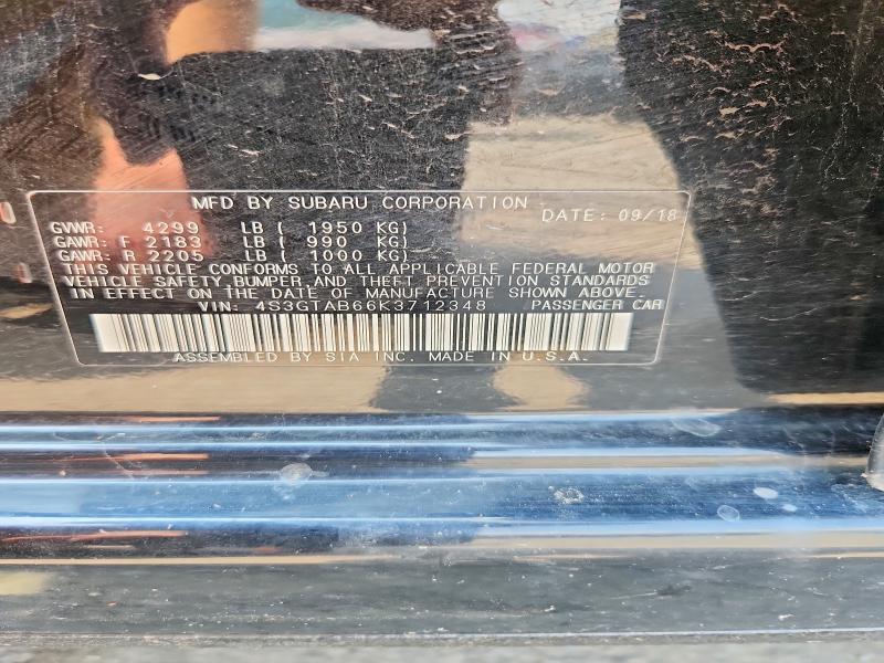 64883546 :رقم المزاد ، 4S3GTAB66K3712348 vin ، 2019 Subaru Impreza مزاد بيع