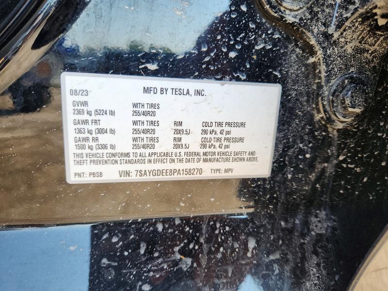 Продаж на аукціоні авто 2023 Tesla Model Y, vin: 7SAYGDEE8PA158270, номер лоту: 66000576