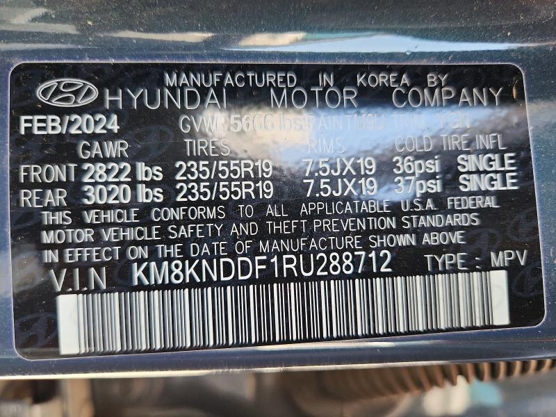 Aukcja sprzedaży 2024 Hyundai Ioniq 5, vin: KM8KNDDF1RU288712, numer aukcji: 63616366