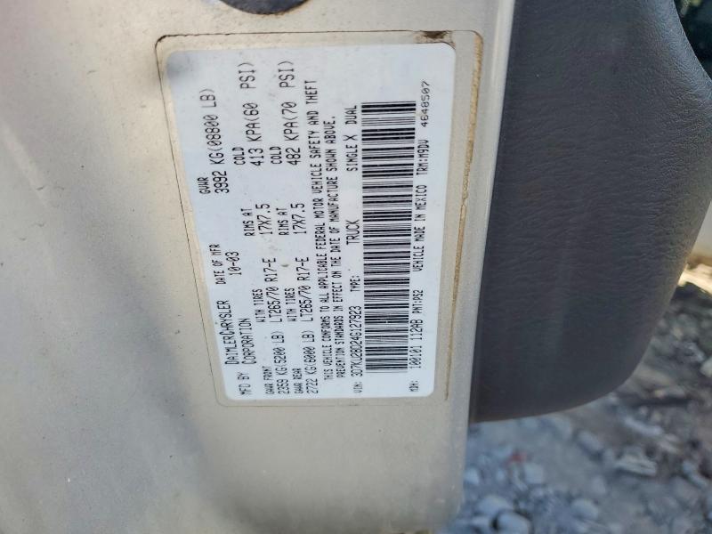 2004 Dodge Ram 2500 მანქანა იყიდება აუქციონზე, vin: 3D7KU28D24G127923, აუქციონის ნომერი: 66166386