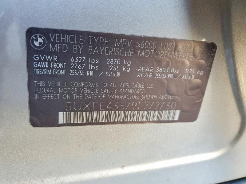 Продажа на аукционе авто 2009 Bmw X5, vin: 5UXFE43579L272730, номер лота: 66654376
