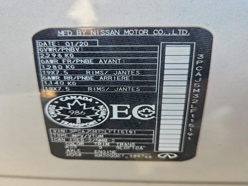 Продажа на аукционе авто 2020 Infiniti Qx50, vin: 3PCAJ5M32LF115191, номер лота: 66835576