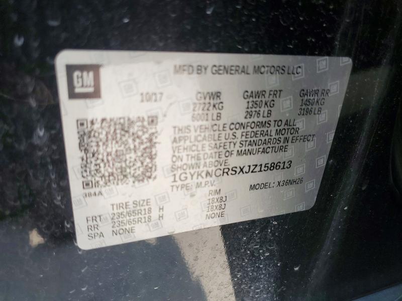 Продаж на аукціоні авто 2018 Cadillac Xt5, vin: 1GYKNCRSXJZ158613, номер лоту: 62717886