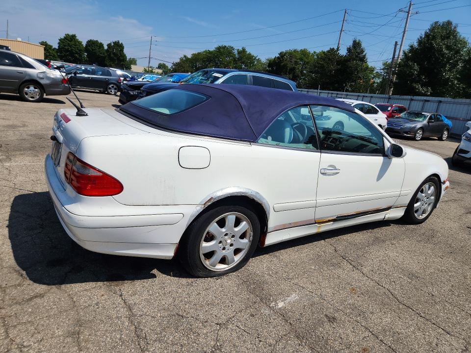 2003 Mercedes-benz Clk მანქანა იყიდება აუქციონზე, vin: WDBLK65G23T141332, აუქციონის ნომერი: 66533006