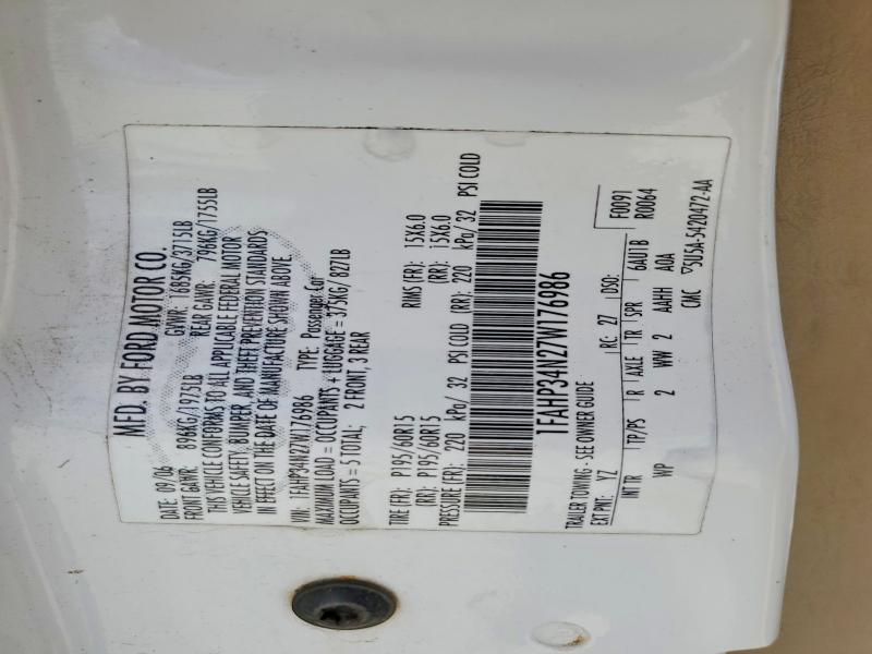 Продаж на аукціоні авто 2007 Ford Focus, vin: 1FAHP34N27W176986, номер лоту: 65560246
