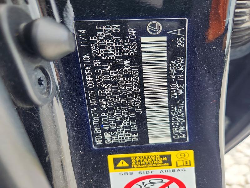Aukcja sprzedaży 2015 Lexus Ct, vin: JTHKD5BH5F2224311, numer aukcji: 65189466