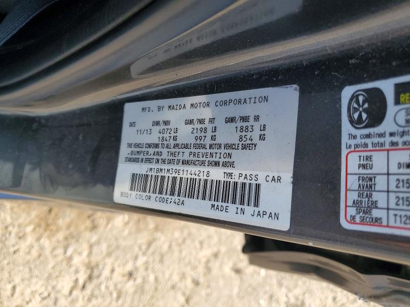 Продажа на аукционе авто 2014 Mazda 3, vin: JM1BM1M39E1144218, номер лота: 63861296