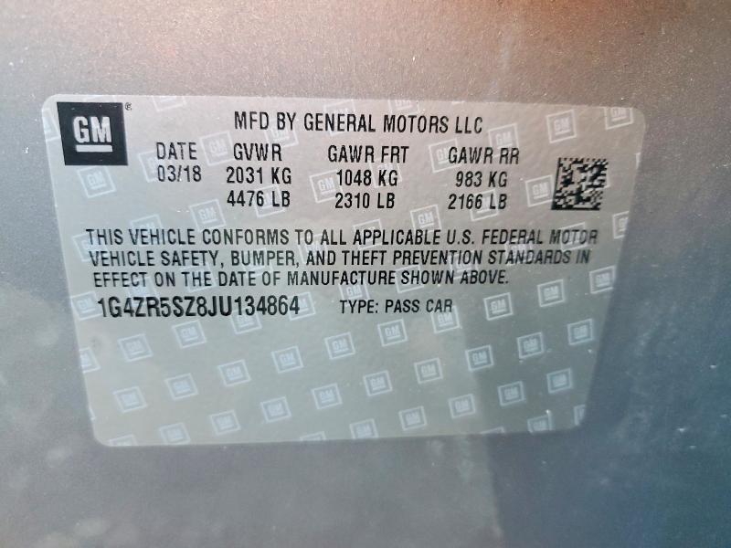 Aukcja sprzedaży 2018 Buick Lacrosse, vin: 1G4ZR5SZ8JU134864, numer aukcji: 64109016