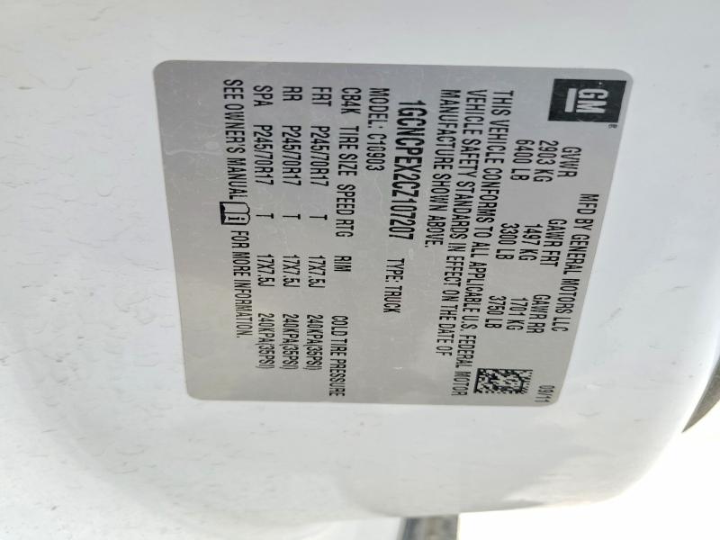 2012 Chevrolet Silverado მანქანა იყიდება აუქციონზე, vin: 1GCNCPEX2CZ107207, აუქციონის ნომერი: 64491906