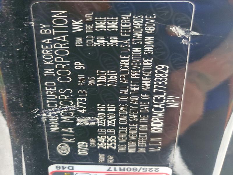 Aukcja sprzedaży 2020 Kia Sportage, vin: KNDPMCAC3L7733829, numer aukcji: 66952106