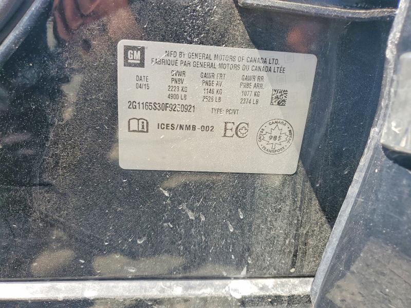 2015 Chevrolet Impala მანქანა იყიდება აუქციონზე, vin: 2G1165S30F9250921, აუქციონის ნომერი: 64804336
