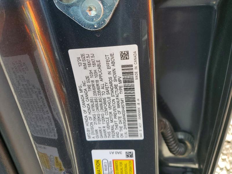 Aukcja sprzedaży 2025 Honda Cr-v, vin: 2HKRS4H40SH457641, numer aukcji: 65155656