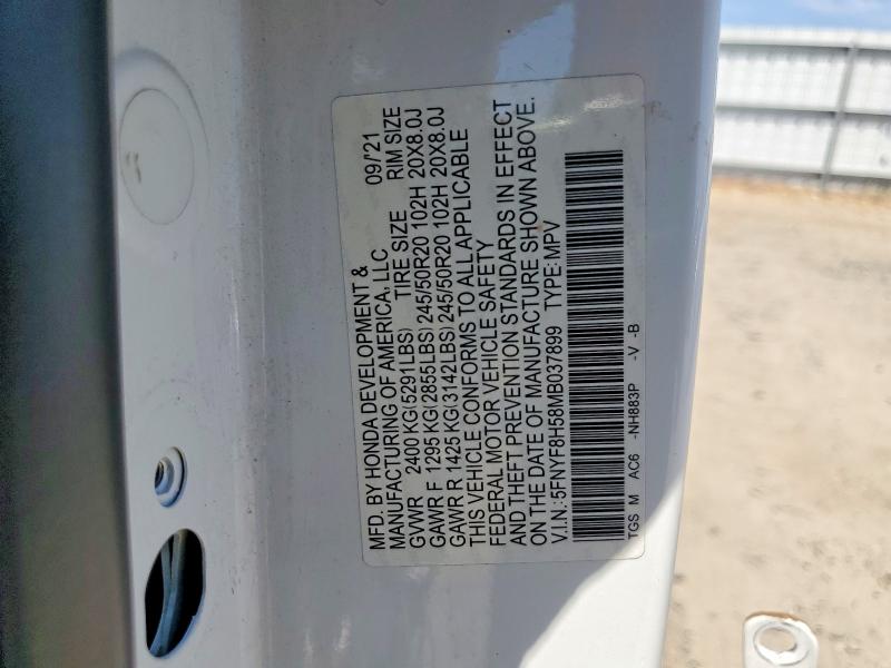 Aukcja sprzedaży 2021 Honda Passport, vin: 5FNYF8H58MB037899, numer aukcji: 64061896