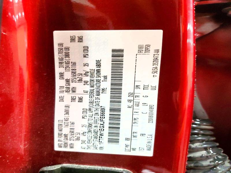 Aukcja sprzedaży 2018 Ford F150, vin: 1FTFW1EGXJFE66697, numer aukcji: 65260466
