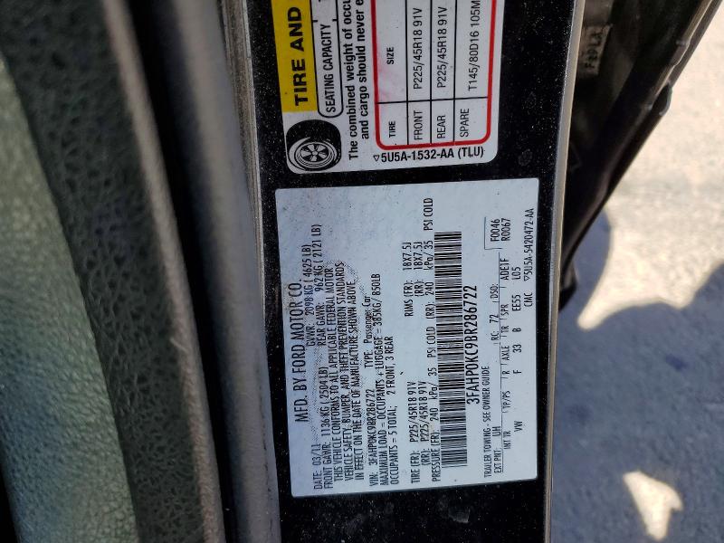 Aukcja sprzedaży 2011 Ford Fusion, vin: 3FAHP0KC9BR286722, numer aukcji: 65171796