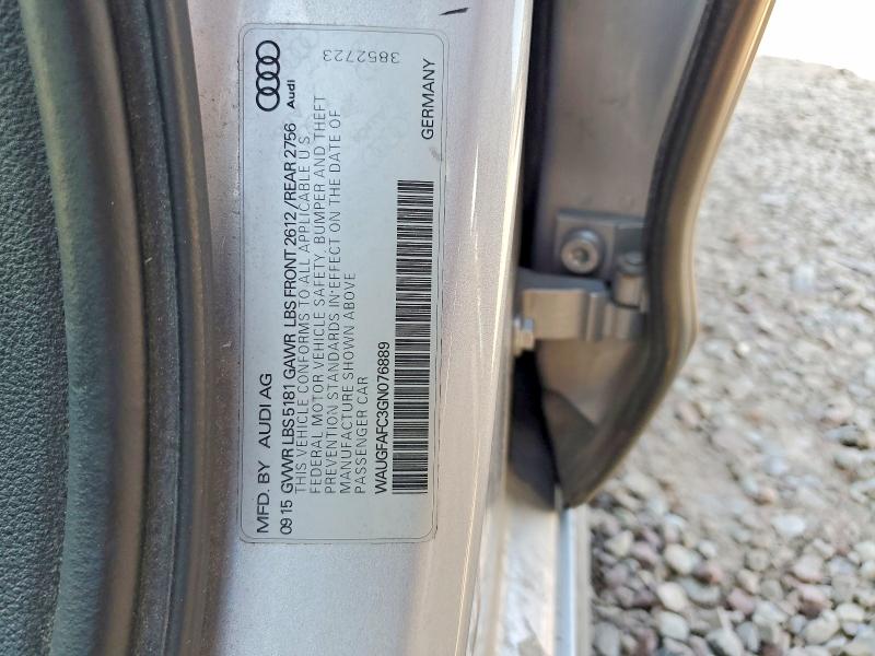 Aukcja sprzedaży 2016 Audi A6, vin: WAUGFAFC3GN076889, numer aukcji: 63347346