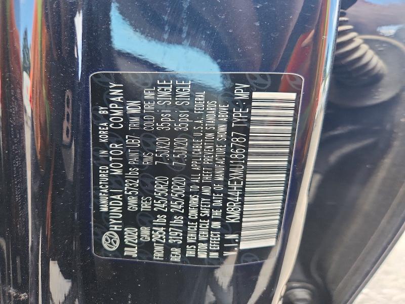 2021 Hyundai Palisade მანქანა იყიდება აუქციონზე, vin: KM8R44HEXMU186787, აუქციონის ნომერი: 64375256