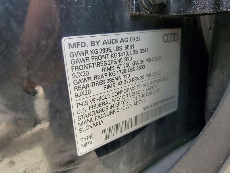 Aukcja sprzedaży 2023 Audi Q7, vin: WA1LXBF78PD003928, numer aukcji: 66135476