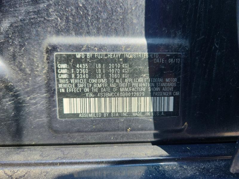 Продажа на аукционе авто 2013 Subaru Legacy, vin: 4S3BMCC60D3012829, номер лота: 63556686