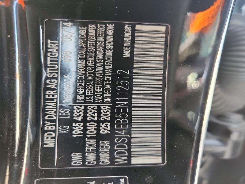 Aukcja sprzedaży 2014 Mercedes-benz Cla, vin: WDDSJ4EB5EN112512, numer aukcji: 66651046
