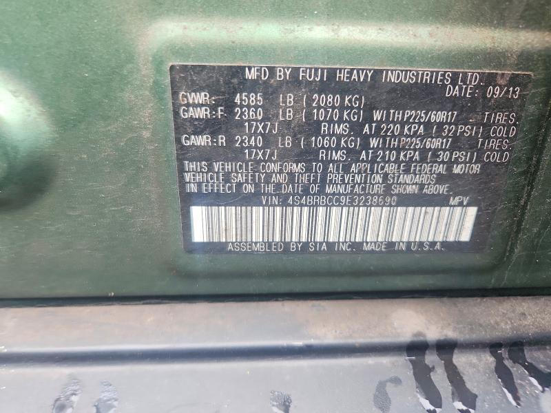 Продаж на аукціоні авто 2014 Subaru Outback, vin: 4S4BRBCC9E3238690, номер лоту: 65309426