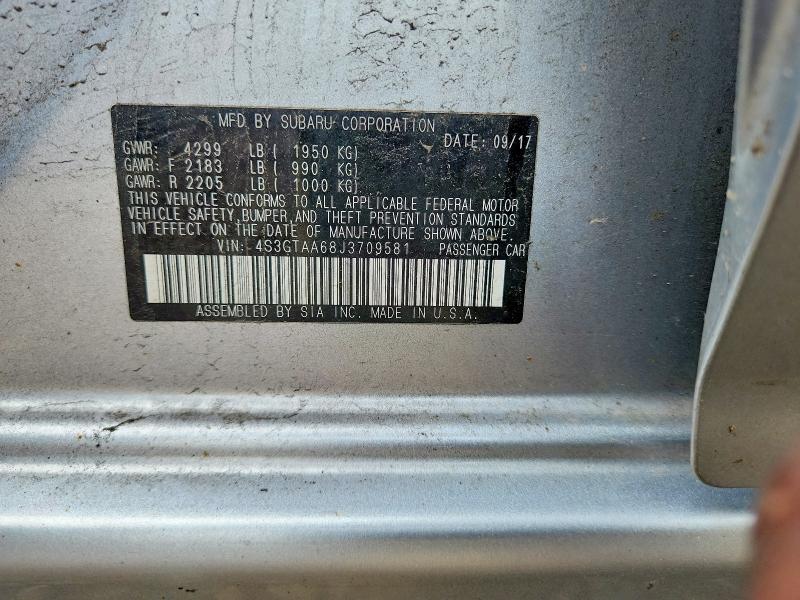 Продажа на аукционе авто 2018 Subaru Impreza, vin: 4S3GTAA68J3709581, номер лота: 64456856