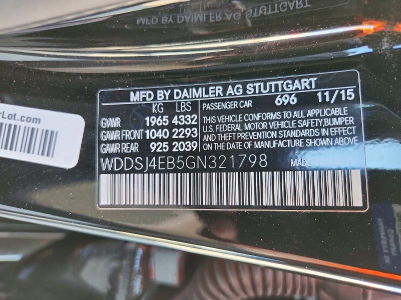 Aukcja sprzedaży 2016 Mercedes-benz Cla, vin: WDDSJ4EB5GN321798, numer aukcji: 67193746