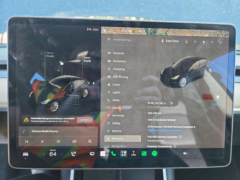 2020 Tesla Model 3 მანქანა იყიდება აუქციონზე, vin: 5YJ3E1EA3LF614102, აუქციონის ნომერი: 66045616