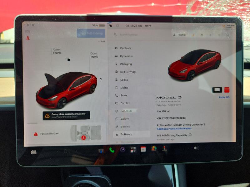 2019 Tesla Model 3 მანქანა იყიდება აუქციონზე, vin: 5YJ3E1EB5KF193863, აუქციონის ნომერი: 65909476