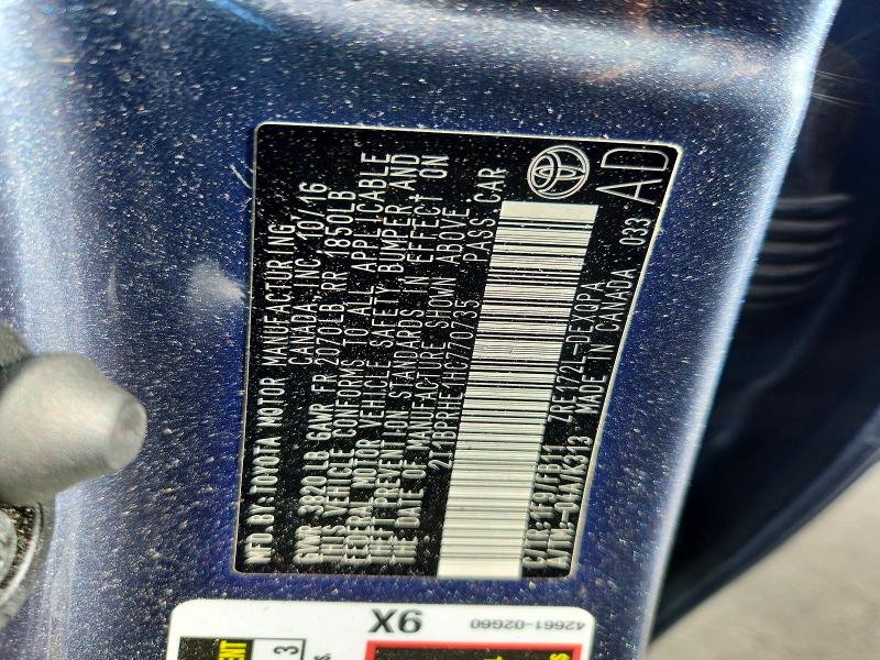Продажа на аукционе авто 2017 Toyota Corolla, vin: 2T1BPRHE1HC770735, номер лота: 63705596