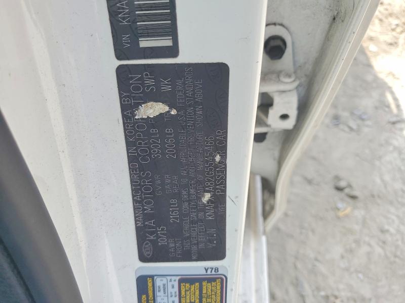 66793816 :رقم المزاد ، KNAFX4A82G5545466 vin ، 2016 Kia Forte مزاد بيع