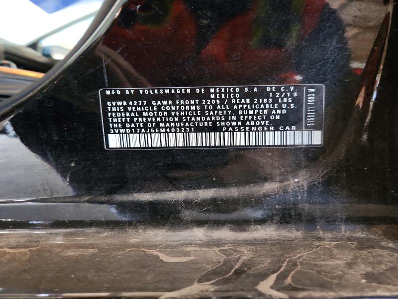 Продаж на аукціоні авто 2014 Volkswagen Jetta, vin: 3VWD17AJ5EM403231, номер лоту: 65129496