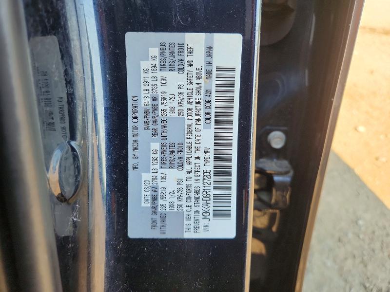Aukcja sprzedaży 2024 Mazda Cx-90, vin: JM3KKAHD8R1127206, numer aukcji: 64421776