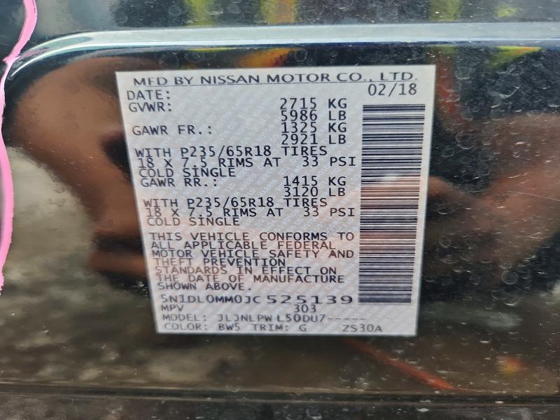 2018 Infiniti Qx60 მანქანა იყიდება აუქციონზე, vin: 5N1DL0MM0JC525139, აუქციონის ნომერი: 64777306