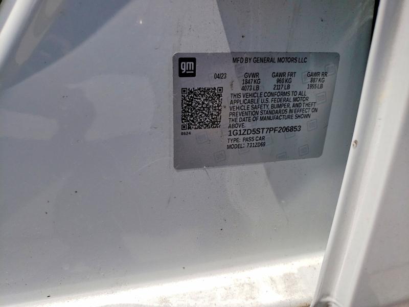 Продаж на аукціоні авто 2023 Chevrolet Malibu, vin: 1G1ZD5ST7PF206853, номер лоту: 66991956